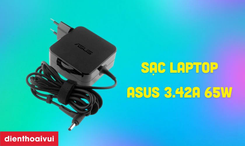 Mô tả sản phẩm sạc laptop Asus 3.42A 65W