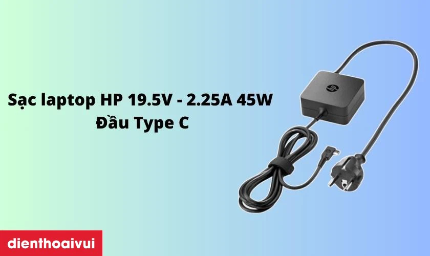 Thông tin chi tiết về sạc laptop HP 19.5V - 2.25A 45W đầu Type C
