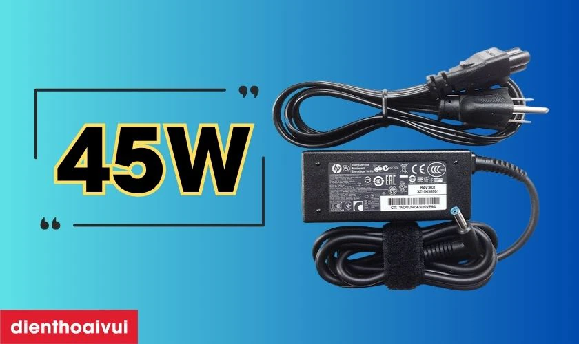 Thông tin chi tiết về sạc laptop HP 19.5V - 2.31A 45W đầu kim nhỏ