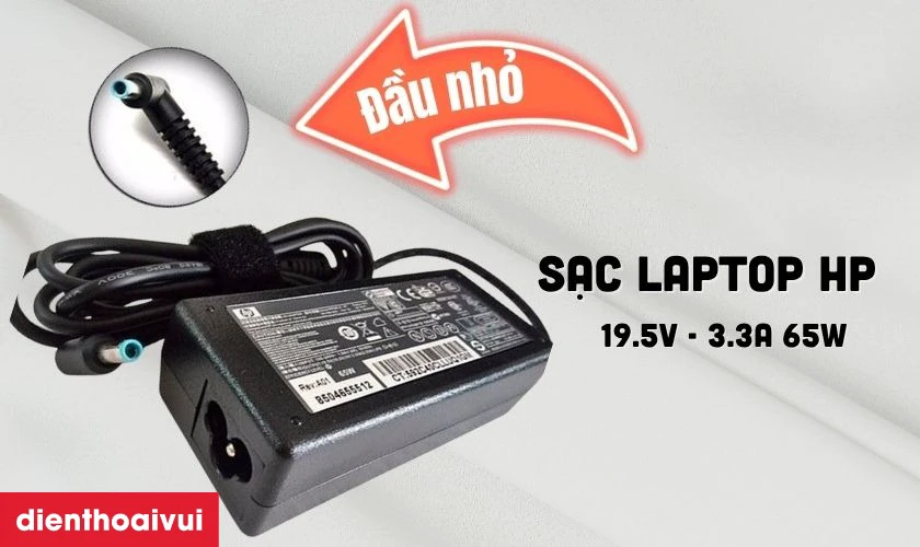 Thông tin chi tiết về Sạc laptop HP 19.5V - 3.3A 65W đầu kim nhỏ