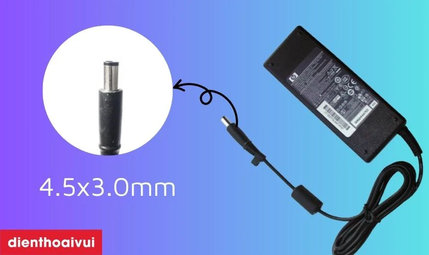 Sạc laptop HP 19V - 4.7A 90W đầu kim nhỏ cung cấp công suất 90W