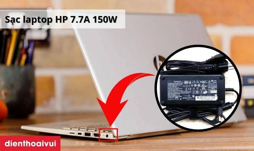 Mô tả sản phẩm sạc laptop HP 7.7A 150W