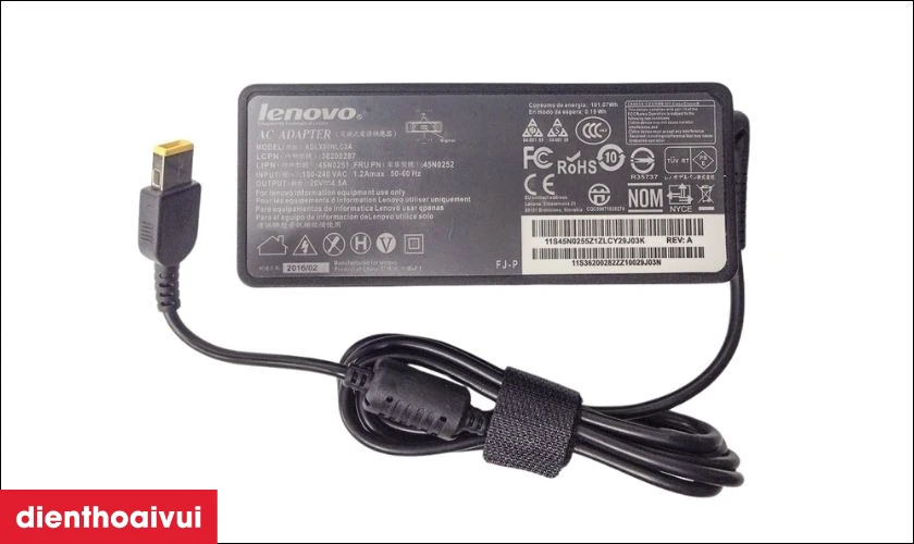 Sạc laptop LENOVO 20V-4.5A 90W đầu vuông giá tốt, đáp ứng nhu cầu sử dụng