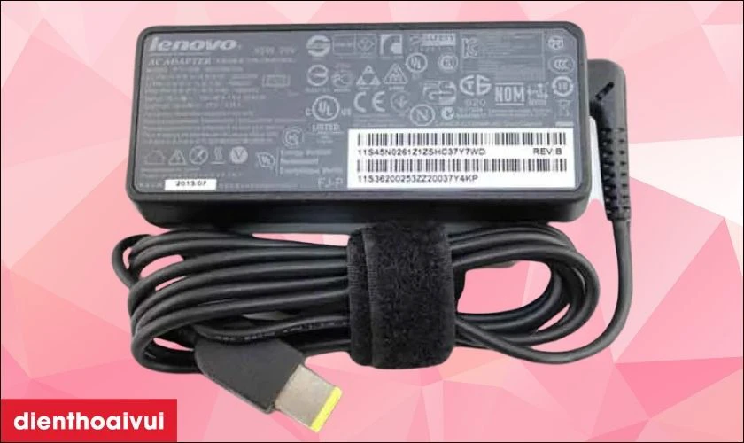 Thông số kỹ thuật sạc laptop Lenovo 2.25A 45W