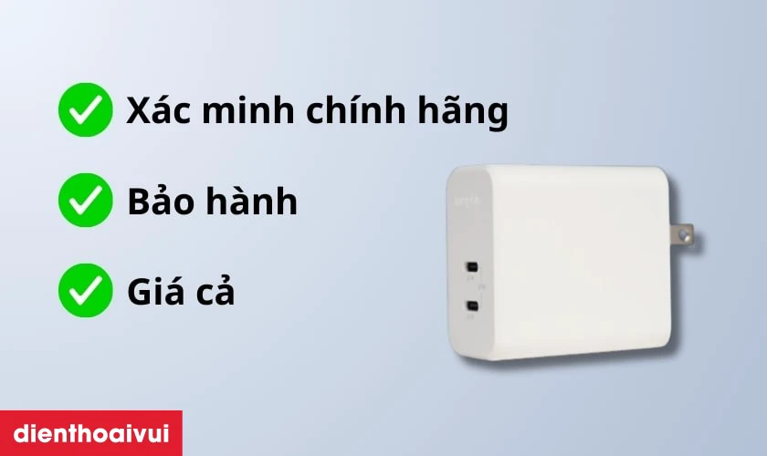 Lưu ý khi mua sạc Mophie PD 67W Dual USB-C GaN