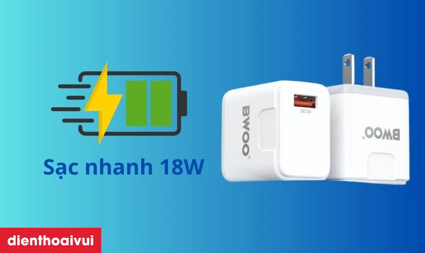 Điểm nổi bật của sạc nhanh BWOO 18W US CDA168