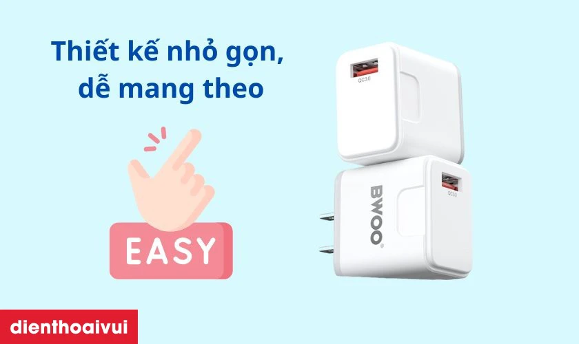 Thiết kế nhỏ gọn, dễ mang theo