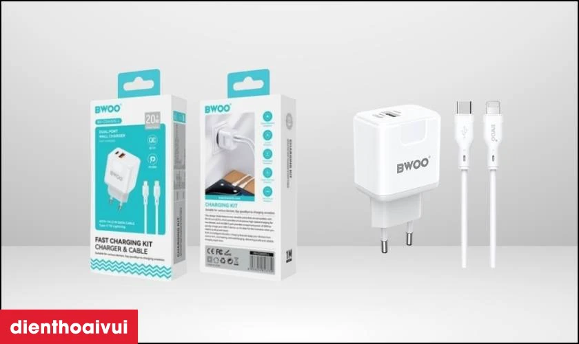 Thiết kế 2 cổng sạc đa năng, tối ưu không gian