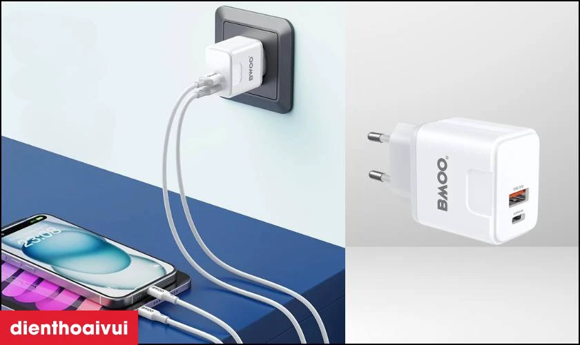 Đi kèm cáp Type-C to Lightning bền bỉ, tiện lợi