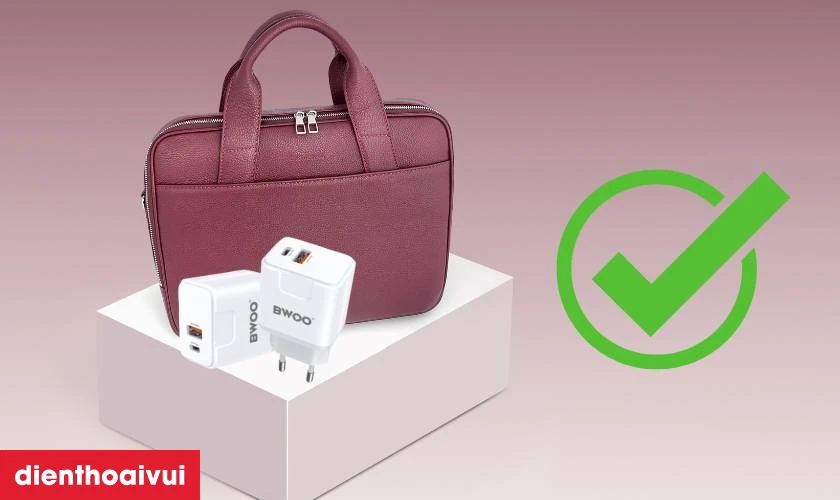 Điểm nổi bật của sạc nhanh BWOO 2 cổng (USB-A + USB-C) kèm cáp Type-C to Type-C 20W EU CDA157C-C