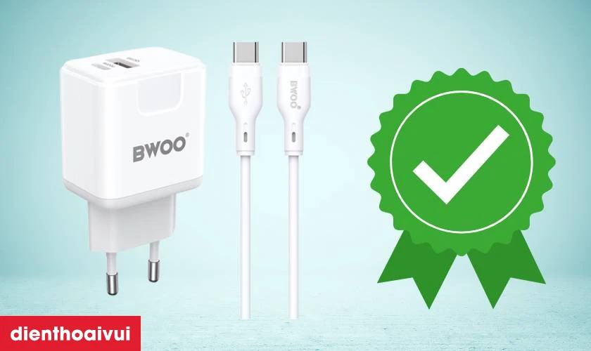 Tặng kèm cáp Type-C to Type-C chất lượng