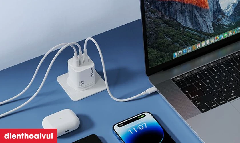 Lưu ý chọn và sử dụng sạc nhanh BWOO 3 cổng