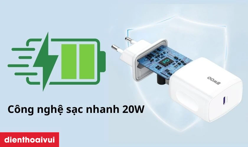 Công nghệ sạc nhanh PD 20W