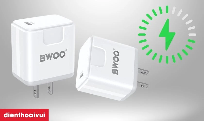 Điểm nổi bật của sạc nhanh BWOO PD 20W US CDA169
