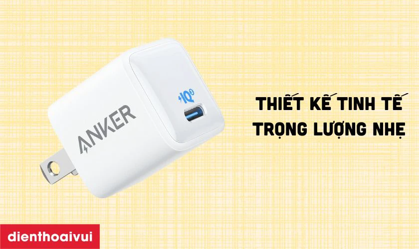 Đặc điểm của sạc nhanh PD 20W Anker Powerport III Nano (A2633)