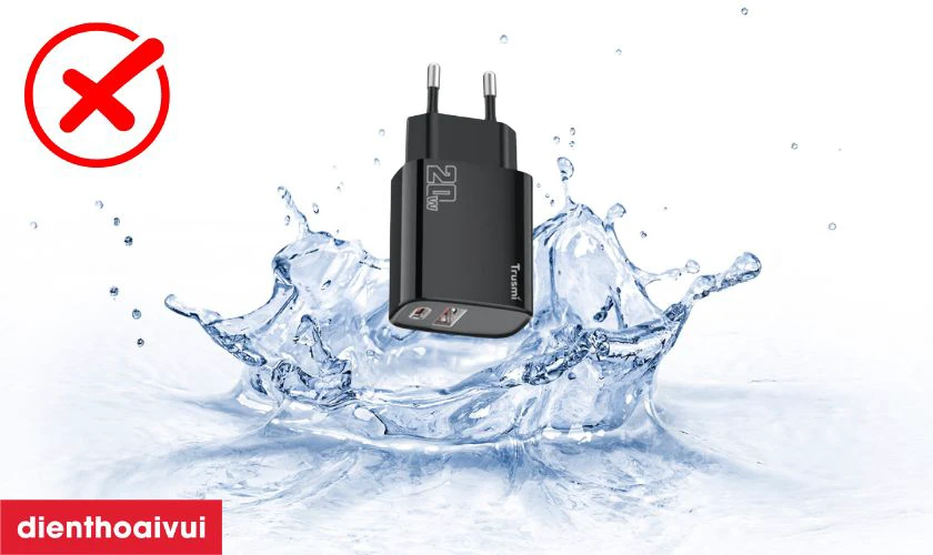 Lưu ý chọn và sử dụng sạc nhanh Trusmi 1A + 1C PD 20w (EU) CH07 an toàn