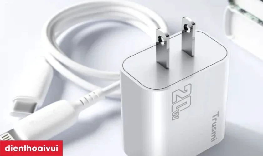 Sạc nhanh Trusmi 1C PD 20w (US) CH08 có công suất 20W