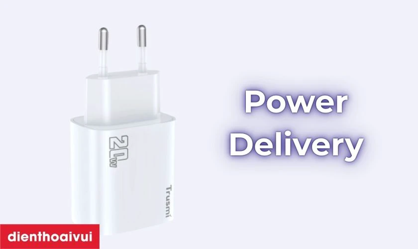 Sạc nhanh Trusmi 1C PD 20w (US) CH08 có thiết kế nhỏ gọn