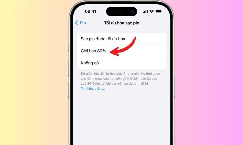 Giới hạn pin iPhone 15 của mình ở mức 80% là thế nào? Có nên giới hạn không?