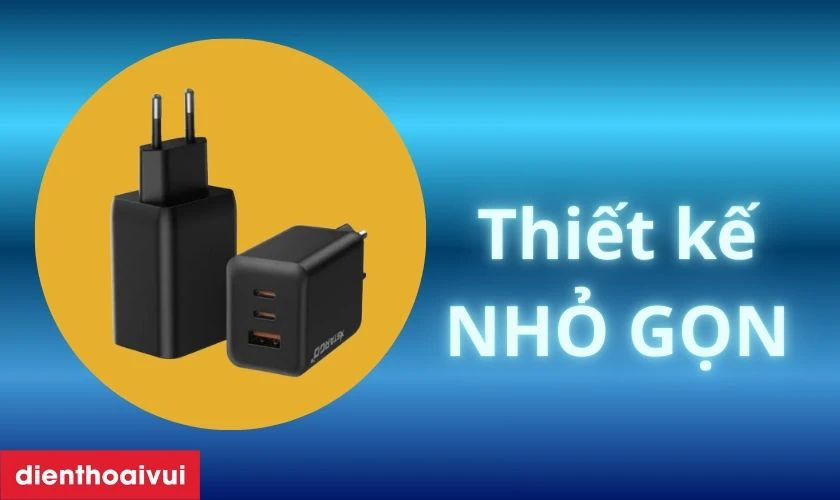 Thiết kế nhỏ gọn, tiện lợi mang theo