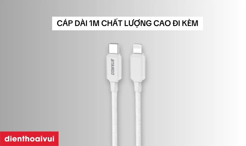 Sạc StarGO Onelink 1C1A 20W có cáp C-L CL201 đi kèm