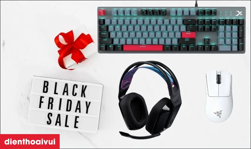 Black Friday mang đến cơ hội sở hữu những thiết bị chơi game chất lượng từ Razer, Rapoo, và ASUS