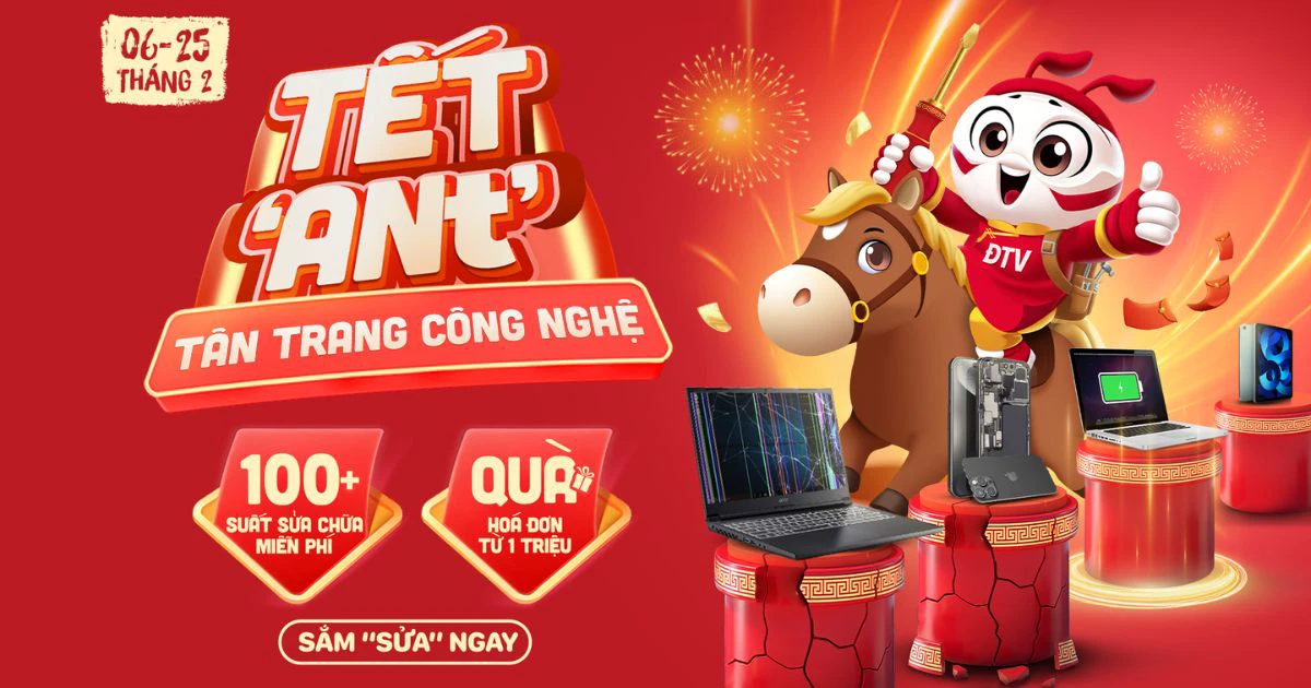 Chương tr&igrave;nh Sale Tết "ANt" - T&acirc;n trang c&ocirc;ng nghệ tại Điện Thoại Vui