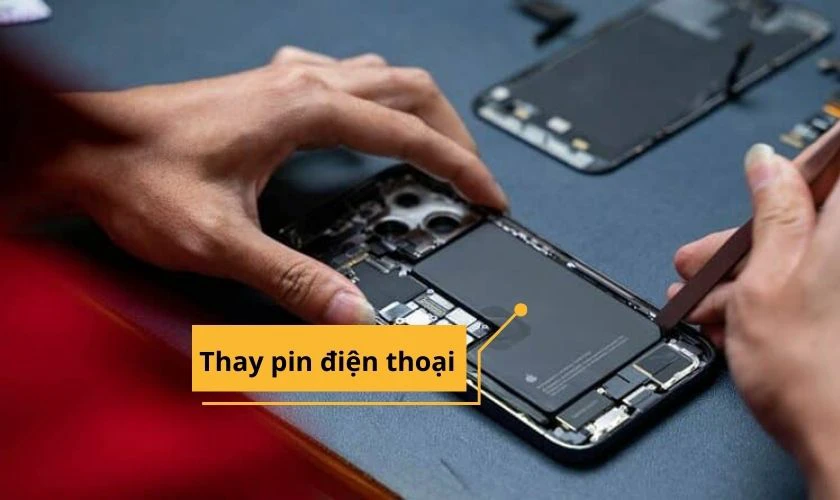 Thay pin mới khắc phục lỗi Samsung A02s sạc không vào pin