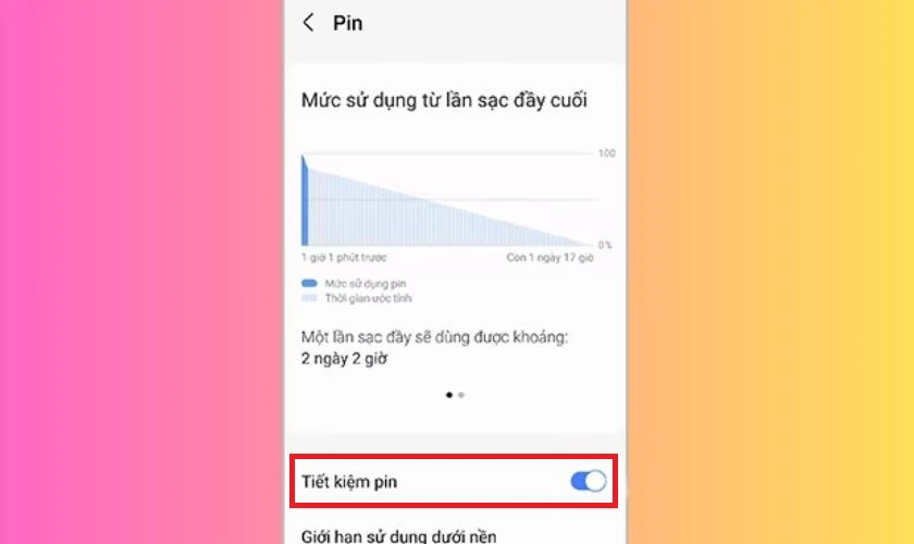 Tiết kiệm pin
