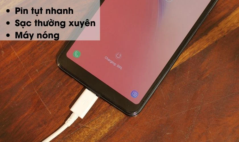 Dấu hiệu nhận biết Samsung A7 hao pin