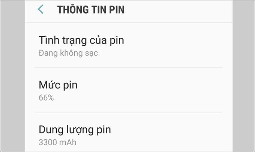 Kiểm tra tình trạng pin trước khi quyết định mua sắm