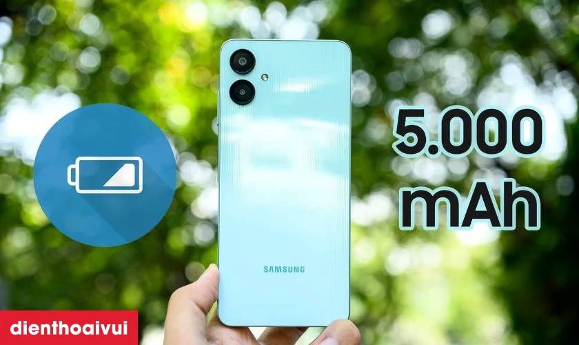 Dung lượng pin 5000mAh bền bỉ
