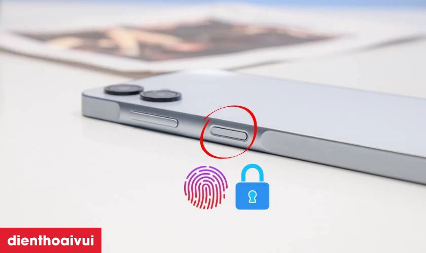 Bảo mật tiện lợi với cảm biến vân tay cạnh bên