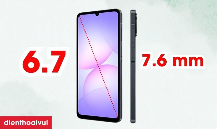 Samsung Galaxy A07 4GB 128GB - Cũ xước cấn c&oacute; thiết kế đơn giản