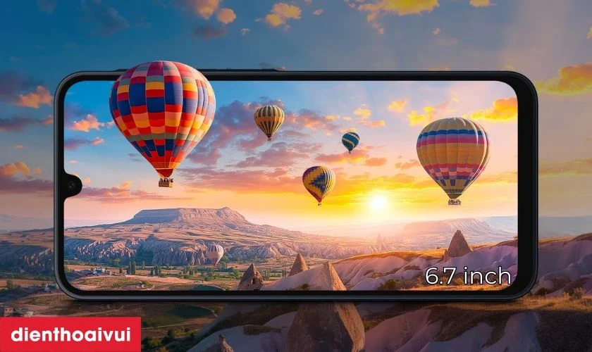 Màn hình Super AMOLED 6.7 inch FullHD+, tần số quét 90Hz