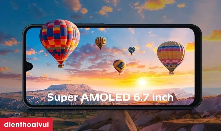 M&agrave;n h&igrave;nh Super AMOLED 6.7 inch FullHD+, tần số qu&eacute;t 90Hz
