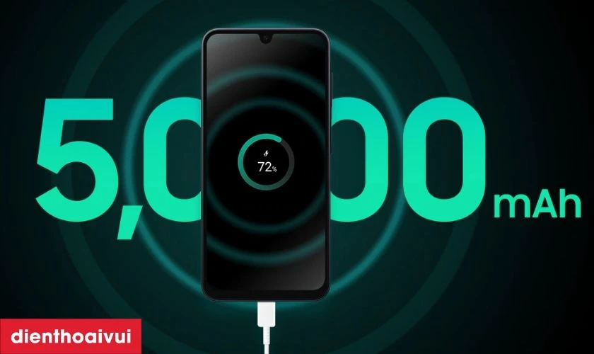 Dung lượng pin 5000mAh sử dụng lâu dài