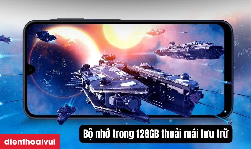 Bộ nhớ trong 128GB thoải mái lưu, hỗ trợ thẻ nhớ đến 2TB