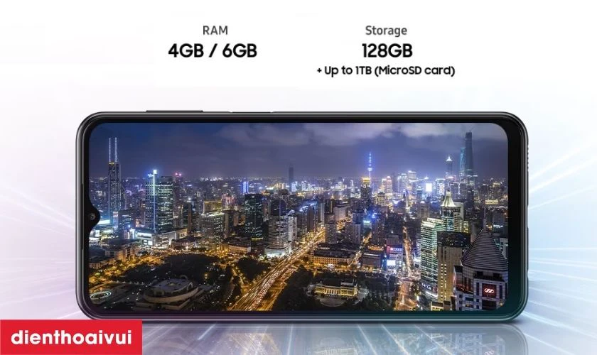 RAM 4GB, ROM 128GB đ&aacute;p ứng tốt nhu cầu sử dụng cơ bản