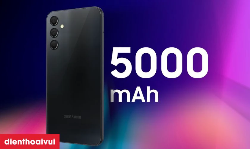 Vi&ecirc;n pin 5000mAh bền bỉ cả ng&agrave;y d&agrave;i