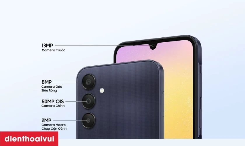 Camera ch&iacute;nh 50MP chống rung OIS, chụp r&otilde; n&eacute;t