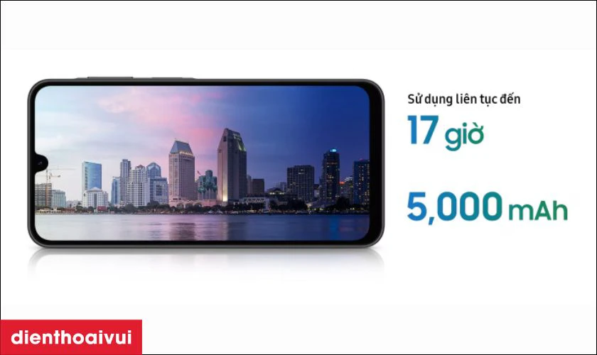 Pin dung lượng 5000mAh đi k&egrave;m sạc nhanh 25W