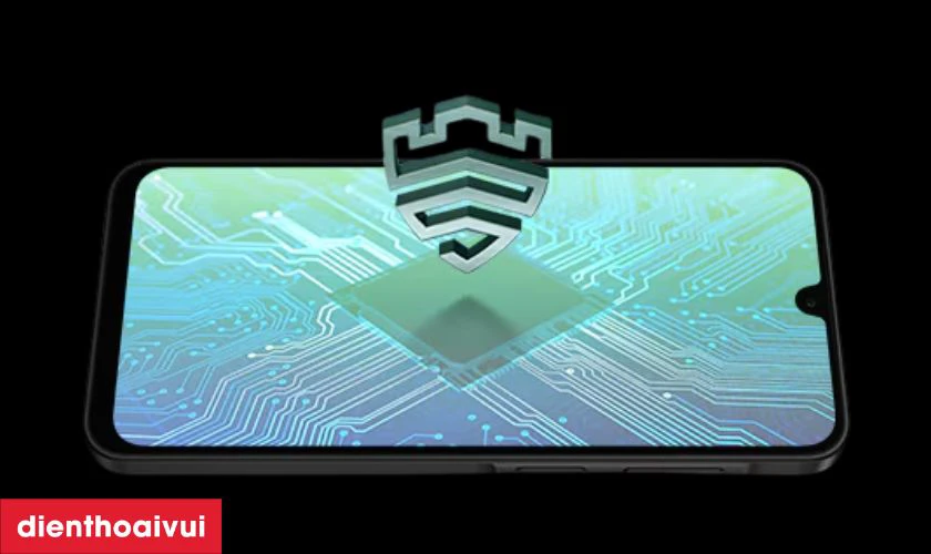 Trang bị cảm biến v&acirc;n tay cạnh b&ecirc;n v&agrave; bảo mật Knox Vault