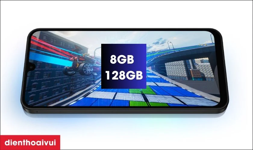 RAM 8GB và bộ nhớ trong 128GB lưu trữ thoải mái