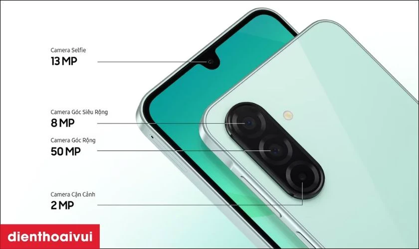 Cụm 3 camera sau với cảm biến chính 50MP