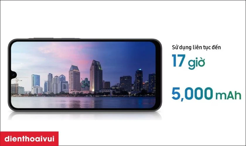 Pin dung lượng 5000mAh đi kèm sạc nhanh 25W