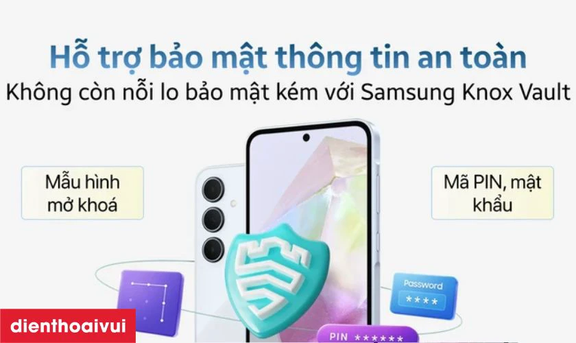 Bảo mật Samsung Knox v&agrave; v&acirc;n tay dưới m&agrave;n h&igrave;nh