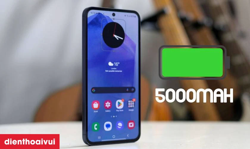 Dung lượng pin 5000mAh bền bỉ