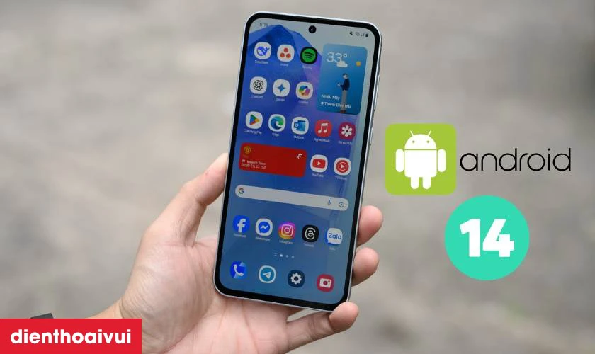 Hệ điều h&agrave;nh Android 14 hiện đại