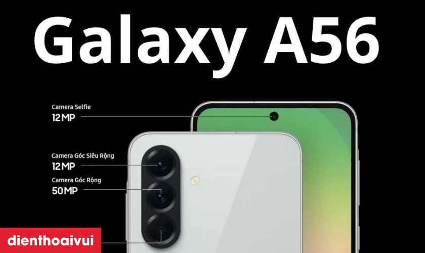 Bộ ba camera 50MP chụp ảnh đa dạng v&agrave; quay video 4K